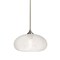 Besa Lighting Bana Cord Pendant, Frost, Satin Nickel Finish, 1x60W Incandescent 1TT-BANAFR-SN - alternate 1